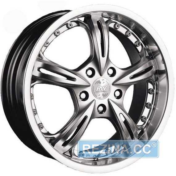 Диски RW (RACING WHEELS) H-255 BK/FP R15 W7 PCD4x100 ET38 DIA73.1 ...
