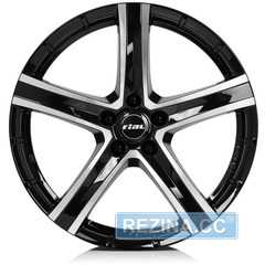 Купить RIAL QUINTO Diamond Black Front Polished R20 W9.5 PCD5x120 ET38 DIA72.6