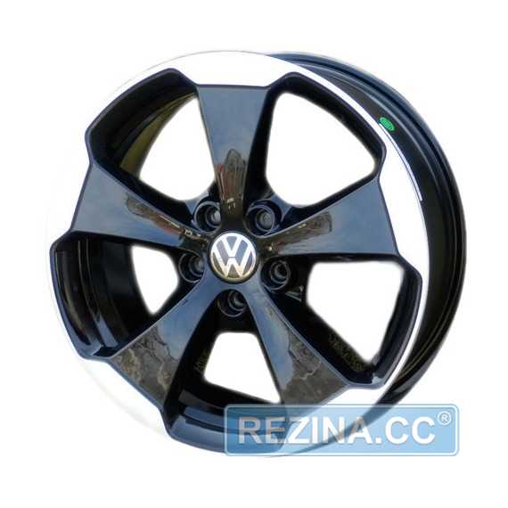 Купити WSP ITALY W465 Laceno Glossy Black Polished R19 W7.5 PCD5x112 ET51 DIA57.1