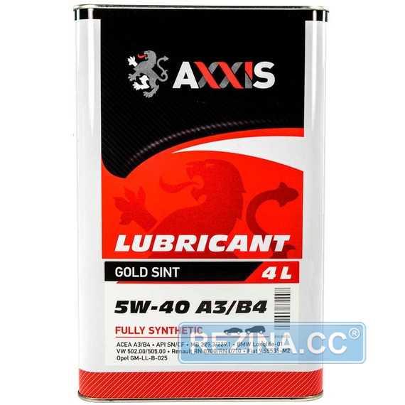 Купить Моторное масло AXXIS Gold Sint 5W-40 A3/B4 (4л)