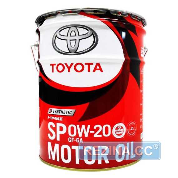 Купить Моторное масло TOYOTA Synthetic Motor Oil 0W-20 SP/GF6A (20л)