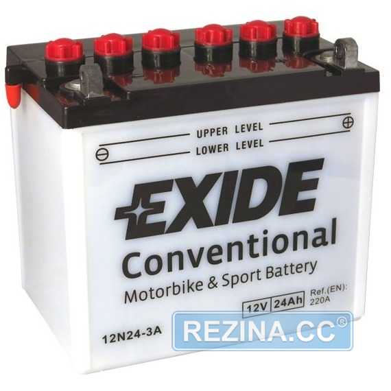Купить Аккумулятор EXIDE (12N24-3A) ​24Ah-12v (184х124х175) R, EN220
