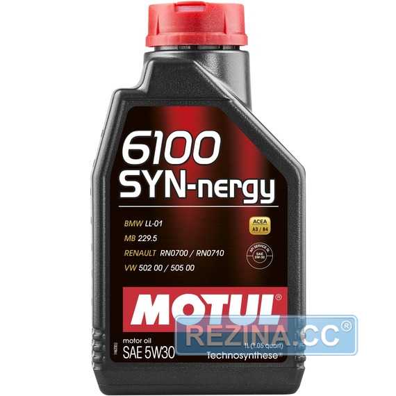 Купить Моторное масло MOTUL 6100 SYN-nergy 5W-30 (1 литр) 838311/107970