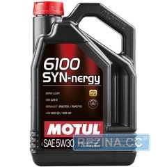 Купить Моторное масло MOTUL 6100 SYN-nergy 5W-30 (4 литра) 838350/107971