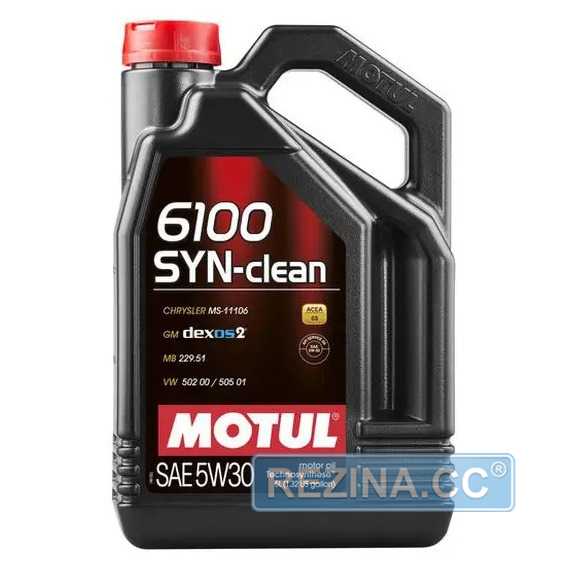 Купить Моторное масло MOTUL 6100 SYN-clean 5W-30 (5 литров) 814251/107948