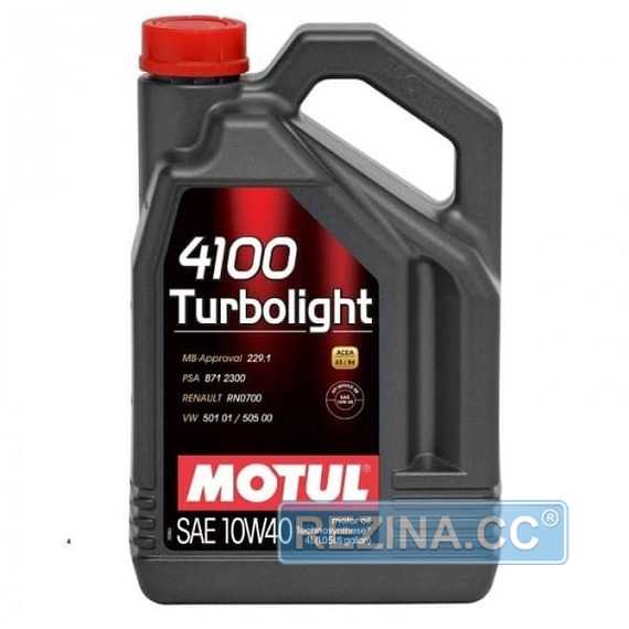 Моторное масло MOTUL 4100 Turbolight 10W-40 - rezina.cc