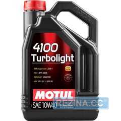 Купити Моторнa оливa MOTUL 4100 Turbolight 10W-40 (5 літрів) 387606/108645