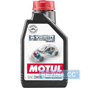 Купить Моторное масло MOTUL Hybrid 0W-16 (1 литр) 333201/107153