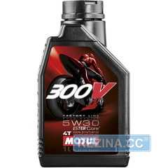 Купить Моторное масло MOTUL 300V 4T Factory Line Road Racing 5W-30 (1 литр) 835911/104108