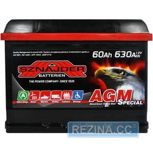 Купить Аккумулятор SZNAJDER AGM AGM 60Ah 630A R Plus (L2)