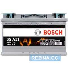 Купить Аккумулятор BOSCH AGM (S5A 110) (L4) 80Ah 800A R+