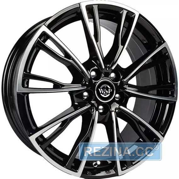Легковой диск WSP ITALY WD006 Lugano Glossy Black Polished - rezina.cc