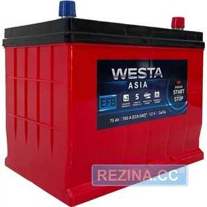 Купить Аккумулятор WESTA WAE750 6CT-75Ah EFB Asia АзЕ