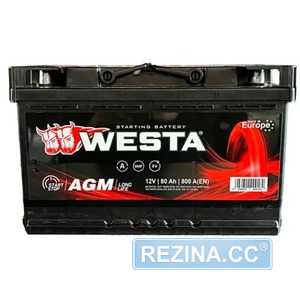 Купити Акумулятор WESTA 6CT-80Ah АзЕ (AGM80)
