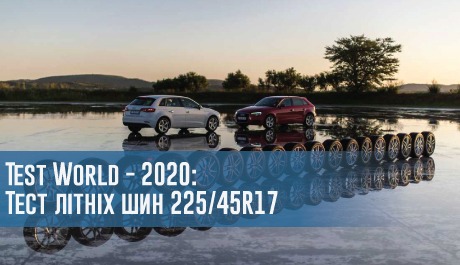Тест літніх автошин розміру 225/45 R17 від Test World (2020) – 